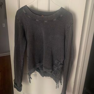 FREE PEOPLE great knit side tie sweater - size medium